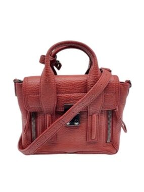 3.1 Phillip Lim Red Leather Mini Pashli Crossbody Bag